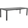 Table de jardin extensible en métal "Salou" - 240/300 x 100 x 75 cm - ...