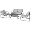 Salon de jardin "Sora" - 4 places - Gris