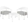 Salon de jardin en plastique "Céora" - 2 places - Blanc