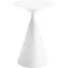 Table de jardin en métal "Néora" - Blanc
