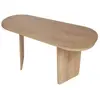 Table basse en bois "Ovalis" - 130 x 65 x 40 cm - Chêne