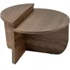 Table basse en bois "Orion" - 90 x 60 x 30 cm - Noyer