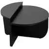 Table basse en bois "Orion" - 90 x 60 x 30 cm - Bois Noir