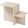 Table basse en bois "Harmony" - 80 x 40 x 40 cm - Travertin