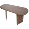 Table basse en bois "Ovalis" - 130 x 65 x 40 cm - Noyer