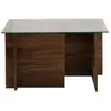 Table basse en bois "Vetrino" - 105 x 65 x 40 cm - Noyer