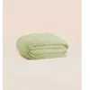 Housse de couette 240x220 cm - Gaze de coton - Vert - Douce et gaufrée...