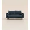 Canapé 4 places - Tissu Bleu - Design et confortable - Fabriqué en Fra...