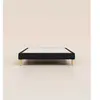 Sommier tapissier 80x210 cm - Noir - Bois responsable - Qualité hôteli...