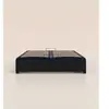 Sommier coffre 140x190 cm - Noir Anthracite - Acier recyclé et lattes ...