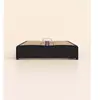 Sommier coffre 180x200 cm - Noir - Acier recyclé et lattes en bois - G...