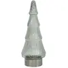 Decoclico Sapin décoratif en verre transparent ouvragé avec led