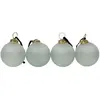 Decoclico Set de 4 boules de Noël en verre dépoli