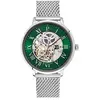 PIERRE LANNIER Montre Homme AUTOMATIC Argenté Cadran Vert Bracelet Acier milanais Argenté 20 MM