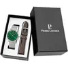 Coffret Montre Homme Pierre Lannier Essential - 386C171 Bracelet Cuir Marron
