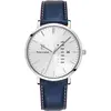 Pierre Lannier Montre Homme Pierre Lannier Data -  242D126 Bracelet Cuir Bleu