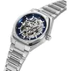 Montre Pierre Lannier  Montre Homme AUTOMATIC Bleu Acier Argenté