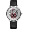 Montre Pierre Lannier  Montre Homme CATHEDRALE Argenté Cuir Noir