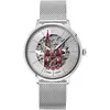 Montre Homme CATHEDRALE Argenté Cadran Argenté Bracelet Acier milanais...