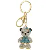 Porte clé Sc Crystal  B4349-BLEU