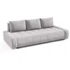 Petits meubles Canapé convertible 3 places avec coffre Jonas Gris clair