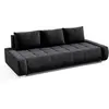 Petits meubles Canapé convertible 3 places stratifiés gris