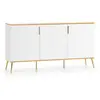 Petits meubles Buffet 3 portes stratifiés blanc