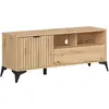 Petits meubles Meuble TV 1 porte 1 tiroir stratifiés beige