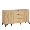 Petits meubles Buffet 2 portes 3 tiroirs 1 stratifiés beige