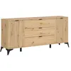 Petits meubles Buffet 2 portes 3 tiroirs 180 cm stratifiés beige