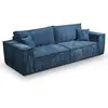 Petits meubles Canapé convertible 4 places stratifiés bleu