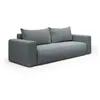 Petits meubles Canapé convertible 3 places coffre bois de pin gris