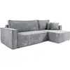 Canapé dangle Petits-meubles - Ezekiel - 236 x 145 x 88cm - Gris Clair