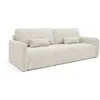 Canapé 3 places Petits-meubles - Lazare - 217 x 102 x 86cm - Blanc cas...