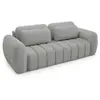 Canapé 3 places Petits-meubles - Cesar - 266 x 110 x 95cm - Gris clair