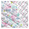 Tissu enfant matelassé coton licorne vendu au mètre(...) - 0001 Blanc