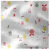 GENERIQUE Tissu coton double gaze imprimé fruits vendu au mètre(...) - 0001 Blanc