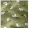 Tissu enfant double gaze éléphant vendu au mètre(...) - 083 Kaki