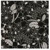 GENERIQUE Tissu viscose fleurs noir et blanc vendu au mètre(...) - joellenoir