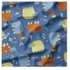 Tissu imperméable enfant sur fond bleu vendu au mètre(...) - 5,5 Bleu