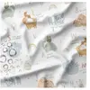 Tissu imperméable bébé et maman animaux vendu au mètre(...) - 0001 Bla...