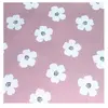 Tissu imperméable fleurs sur fond rose vendu au mètre(...) - 00 Rose