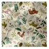 Tissu enfant coton double gaze animaux de la forêt vendu au mètre(...)...