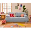 BEST MOBILIER Harper - canapé 3 places convertible avec coffre en tissu texturé TU