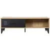 Tribeca - table basse - bois et métal noir - 110 cm
