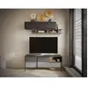Bestmobilier Jules - meuble tv - 2 portes et 1 tiroir - 156 cm