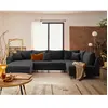 Lisa Design Rune - canapé panoramique d'angle droit 7 places en velours texturé