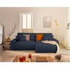 LISA DESIGN Pivoine - canapé d'angle 4 places réversible convertible avec 2 coffres en velours côtelé TU