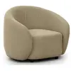 Flore - fauteuil en tissu bouclette - lisa design - taupe FLORE