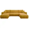 Bestmobilier Nicole - Canapé panoramique en U 7 places convertible ave...